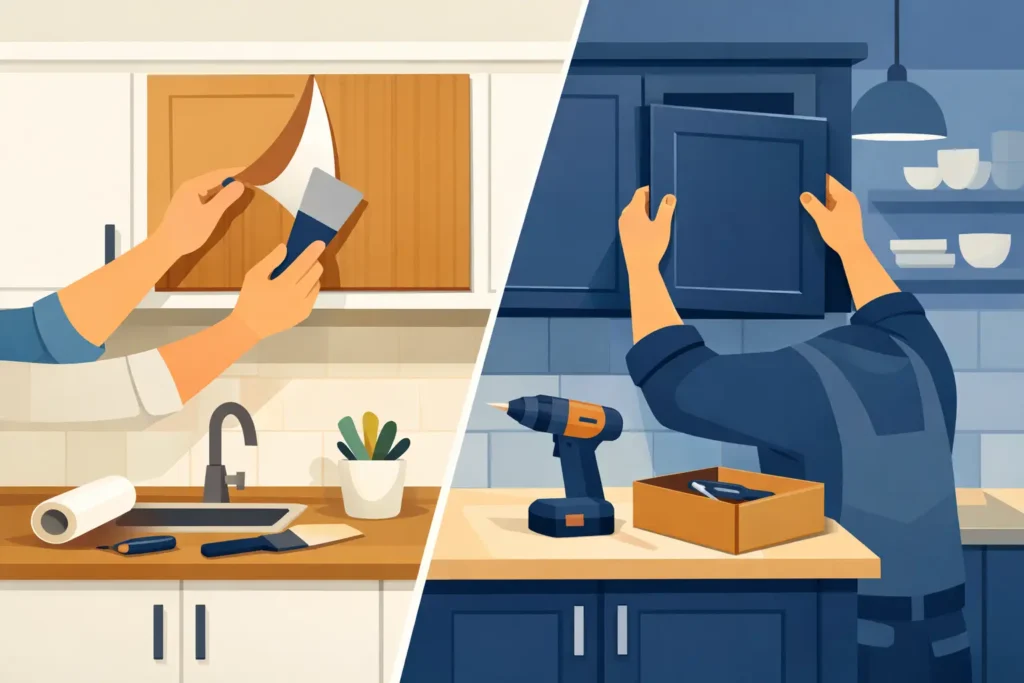 Kitchen Cabinets Refacing Versus Replacing